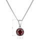 Strieborný náhrdelník luxusný s pravými minerálnymi kameňmi červený 12088.3 garnet Strieborný náhrdelník luxusný s pravými minerálnymi kameňmi červený 12088.3 garnet