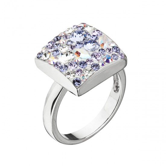 Strieborný prsteň s krištálmi Swarovski fialový 35045.3 violet Strieborný prsteň s krištálmi Swarovski fialový 35045.3 violet