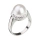 Stříbrný prsten s krystaly Swarovski a bílou perlou 35021.1 Stříbrný prsten s krystaly Swarovski a bílou perlou 35021.1