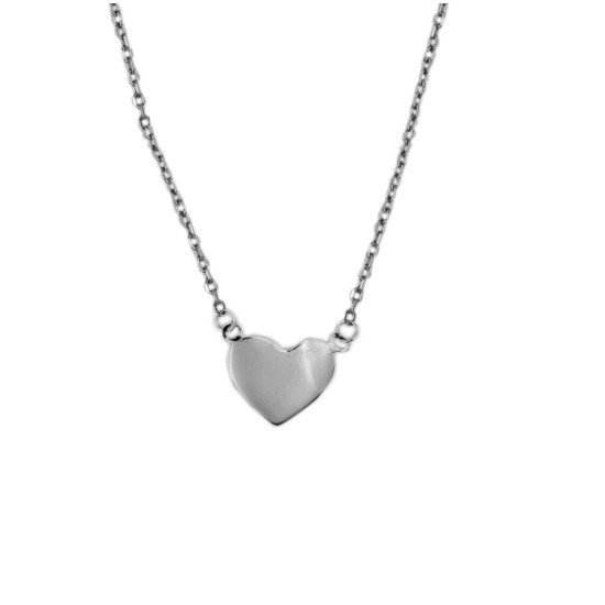 Strieborný náhrdelník srdce