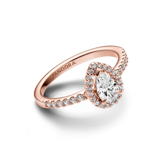 Pandora prsteň pozlátený 14k ružovým zlatom